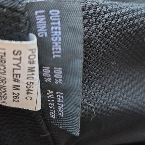 FIRST Classics Leather Gear Motorcycle Moto Black Mens 7XL Zip Jacket RARE SIZE - Picture 14 of 14